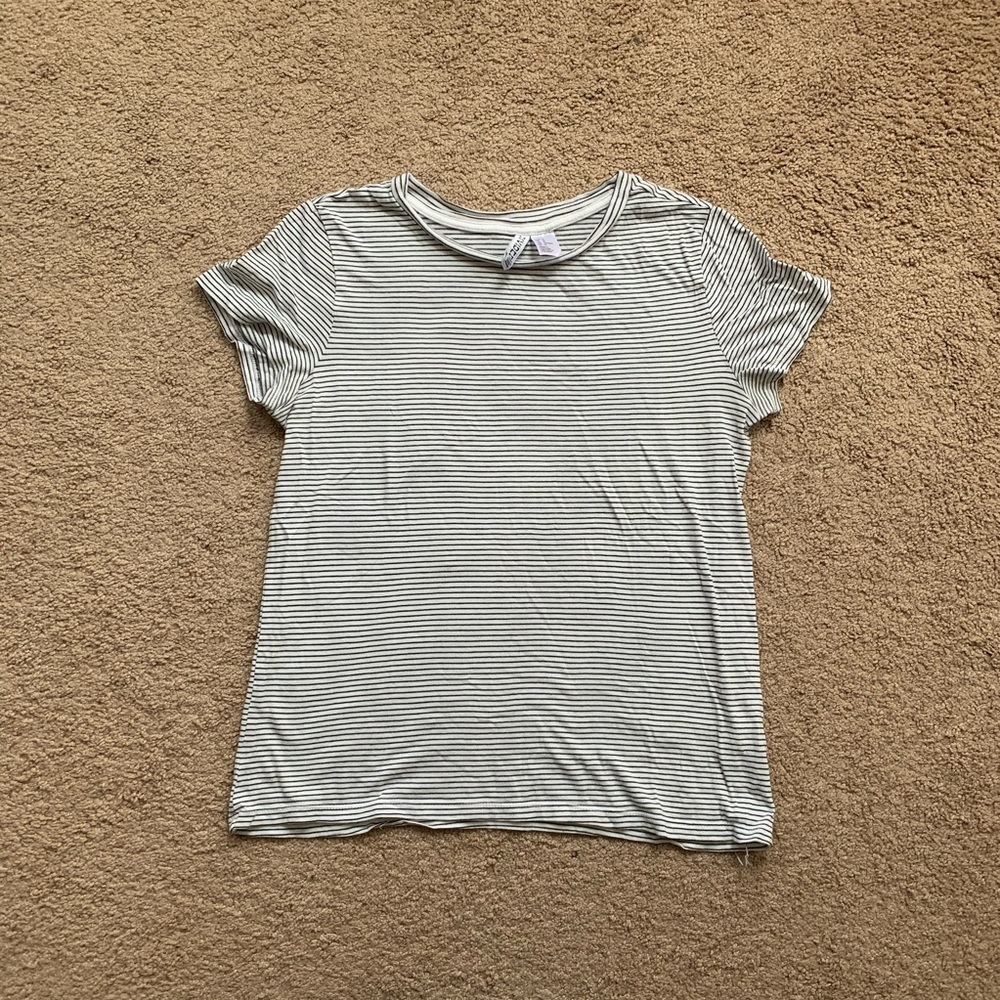 Divided Striped Tee